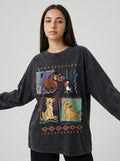 Lion King Long Sleeves Washed T-Shirt