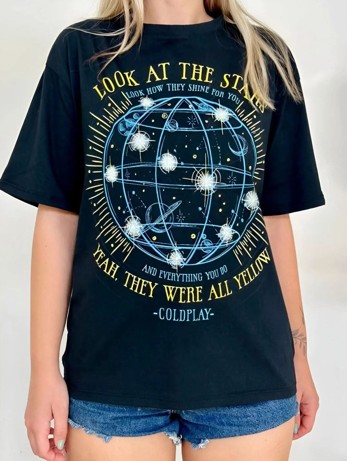 Look At The Stars Unisex Oversize T-Shirt