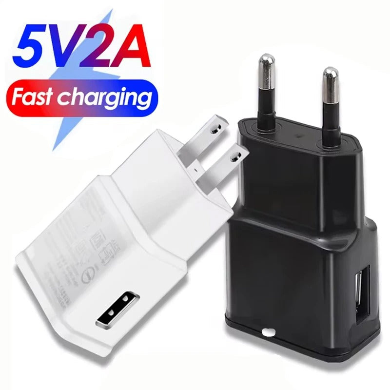 5V 2A Fast Charging USB Wall Charger | Travel Power Adapter for Samsung Devices