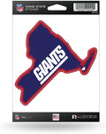 New York Giants 5 Inch Sticker Decal, Home State Design, Flat Vinyl, Full Adhesive Backing