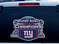New York Giants Super Bowl Champions 12 Inch Window Film Perforated Auto Decal Sticker, One-Way Vision