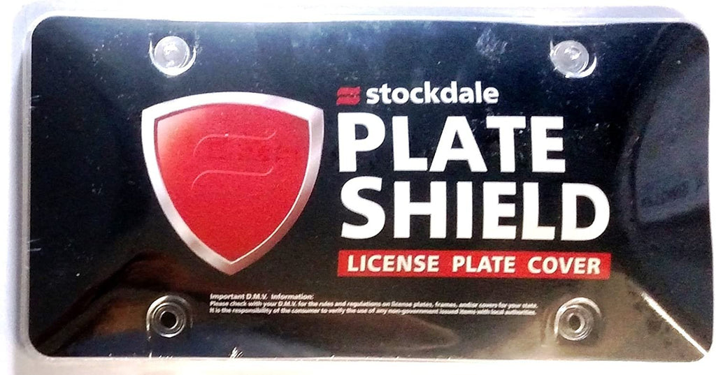 Premium Clear Curved Plastic License Plate Tag Cover Shield Guard Protector