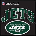 New York Jets 8 Inch Decal Sticker, Flat Vinyl Reusable, Arched Logo Design