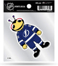 Tampa Bay Lightning 4x4 Decal Sticker Mascot Logo Premium with Clear Backing Flat Vinyl Auto Home Hockey
