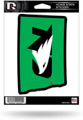 University of North Dakota Fighting Hawks 5 Inch Sticker Decal, Home State Design, Flat Vinyl, Full Adhesive Backing