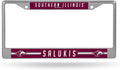 Southern Illinois University Salukis Metal Chrome License Plate Frame Tag Cover 12x6 Inch