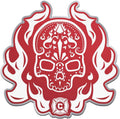 Chicago Fire Skull Design SD Premium Color Acrylic Auto Emblem Raised Decal MLS Soccer SC