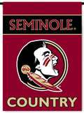 Florida State University Seminoles Premium Garden Flag Banner, Double Sided, Country, 13x18 Inch