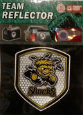 Wichita State University Shockers High Intensity Reflector, Shield Shape, Raised Decal Sticker, 2.5x3.5 Inch, Home or Auto, Full Adhesive Backing