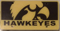 University of Iowa Hawkeyes Premium Laser Tag License Plate, Acrylic, Printed, 12x6 Inch