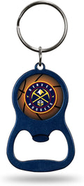 Denver Nuggets Metal Bottle Opener Colored Keychain, Navy, 1.25 x 3.75 Inch