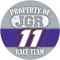 NASCAR #11 Denny Hamlin 4" Round "Property Of" Race Team Magnet-New for 2016!