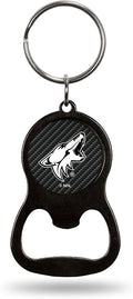 Arizona Coyotes Keychain Bottle Opener Carbon Fiber Design Metal Hockey