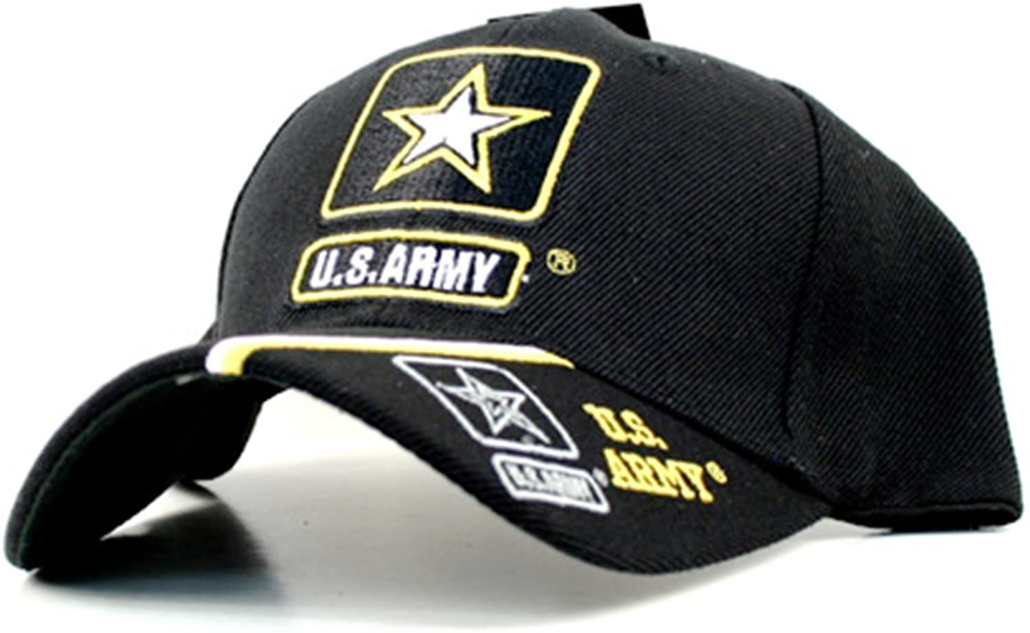 Army Split Bill Logo Premium Embroidered Baseball Cap Hat United States Military