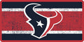 Houston Texans Premium Laser Tag License Plate, Acrylic Inlaid, Vintage Design, 6x12 Inch
