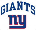 New York Giants 8 Inch Sticker Decal, Arched Design, Flat Vinyl, Full Adhesive Backing