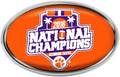 Clemson Tigers 2016 Championship Raised Oval Color Chrome Auto Emblem Decal University