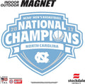 University of North Carolina Tar Heels 2017 Champions 6" Magnet, Auto Home, Heavy Duty