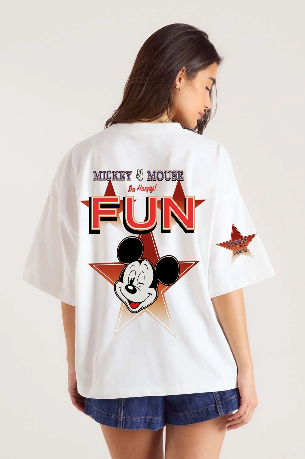 Mickey Stars Oversize Unisex T-Shirt