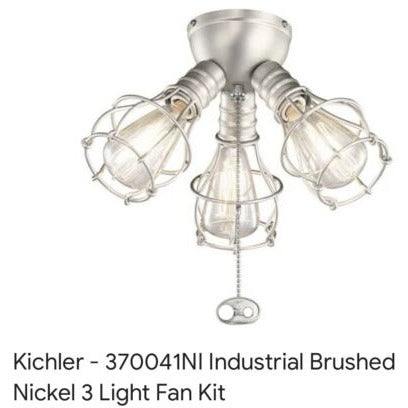 Kichler Lighting LED Industrial 3-Light Fixture Brushed Nickel