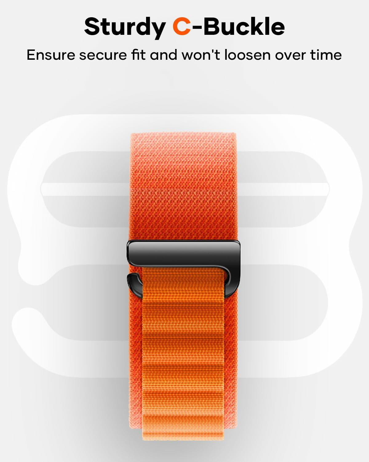 Nathlafu Galaxy Watch Ultra Bands 47mm Rugged Alpine Loop Sport Strap