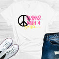 Peace Begins with a Smile Graphic Tee