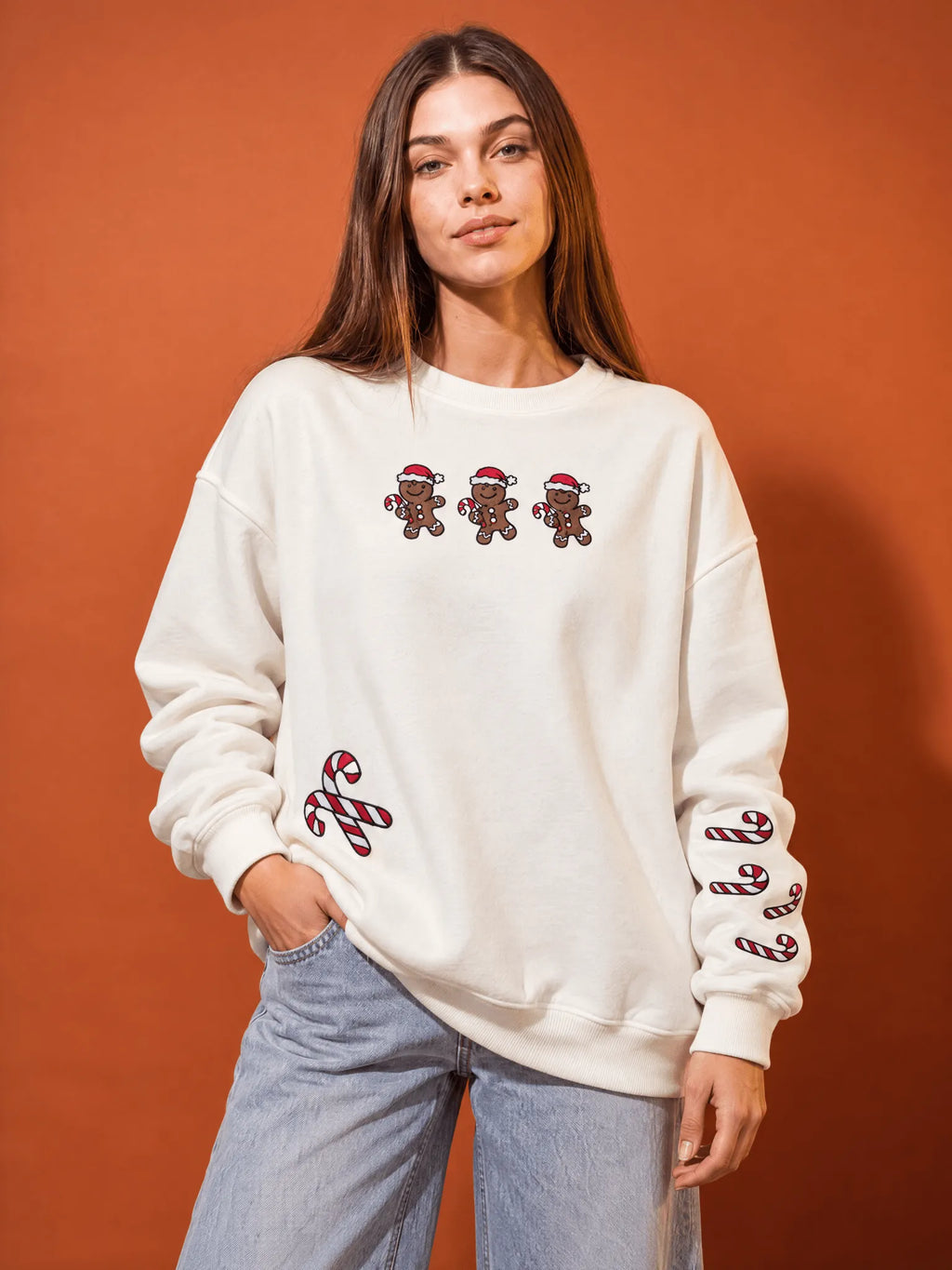 Oversize Cotton Crewneck Sweatshirt