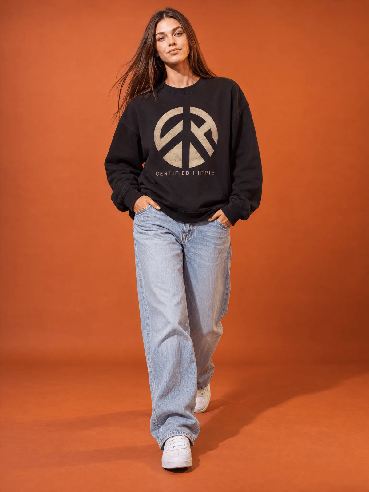 Oversize Fit Certified Hippie Crewneck
