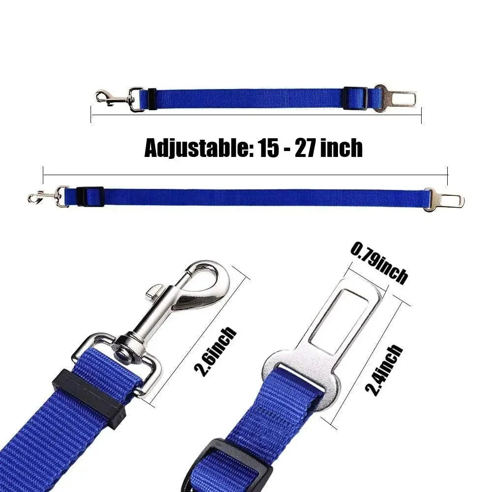 Adjustable Pet Car Seat Belt Harness | Dog and Cat Safety Strap