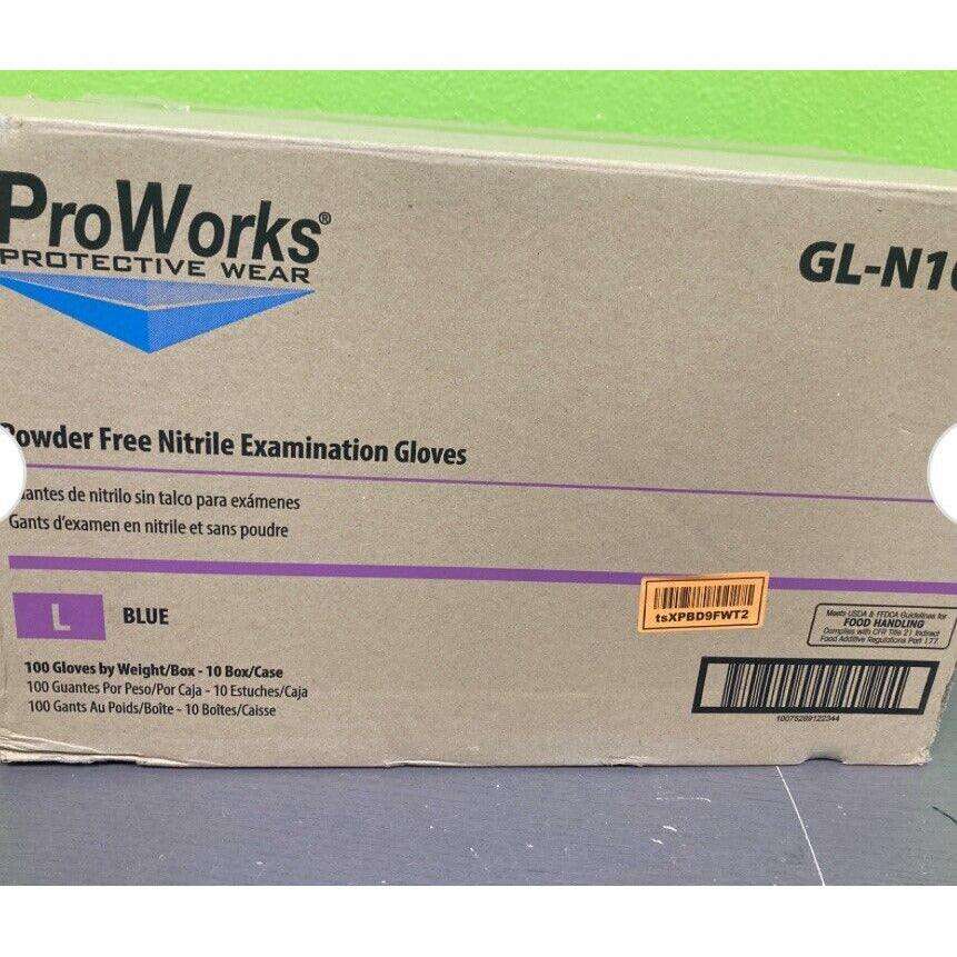 ProWorks Industrial Grade Nitrile Exam Gloves 4 mil