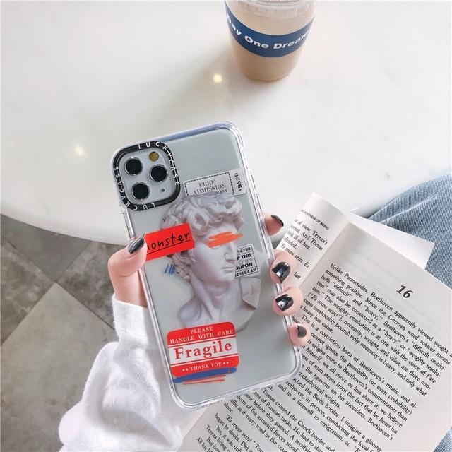 Luxury Art Letter Label iPhone Case