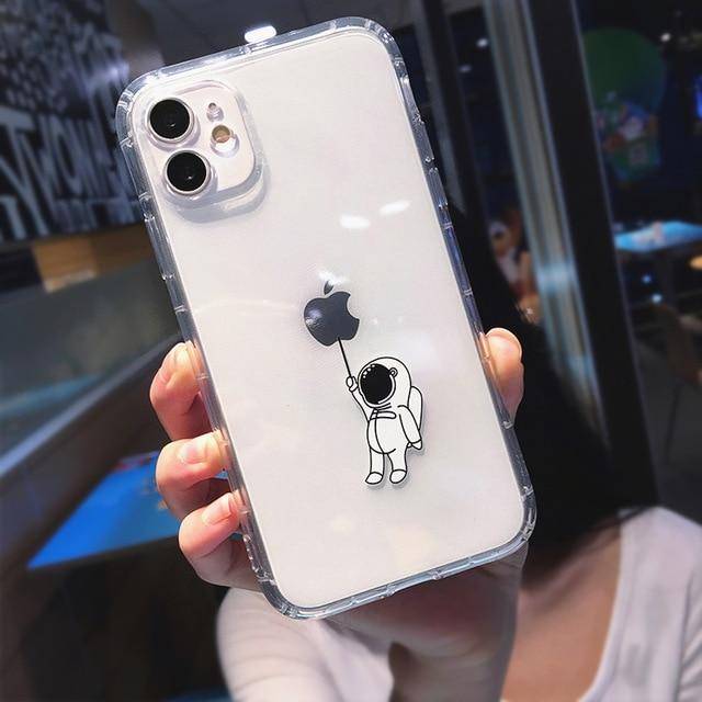 Cute Cartoon Astronaut Planet iPhone Case