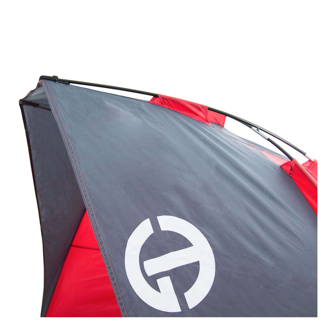 Tahoe Gear Cruz Bay Summer Sun Shelter and Beach Shade Tent Canopy - Coral Red