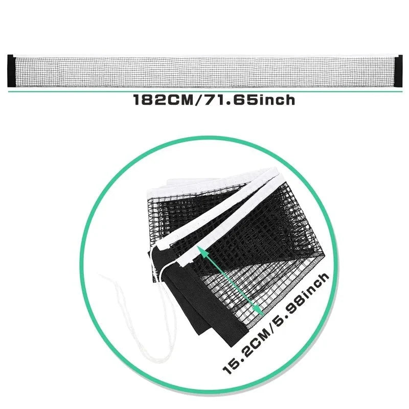 Retractable Table Tennis Net – Portable PE Net Kit