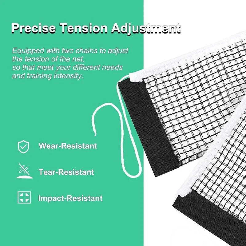 Retractable Table Tennis Net – Portable PE Net Kit