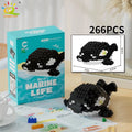 Sea Animal Micro Building Blocks | 3D Mini Brick Sets for Kids and Collectors