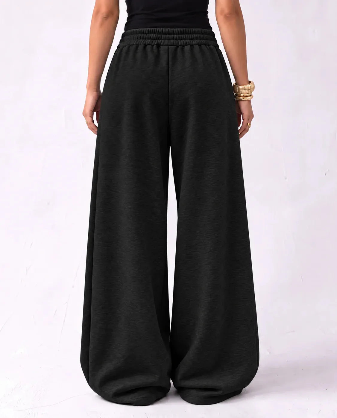 SITRA Women's Casual Retro Oversize Pants – Gray / Burgundy / Brown