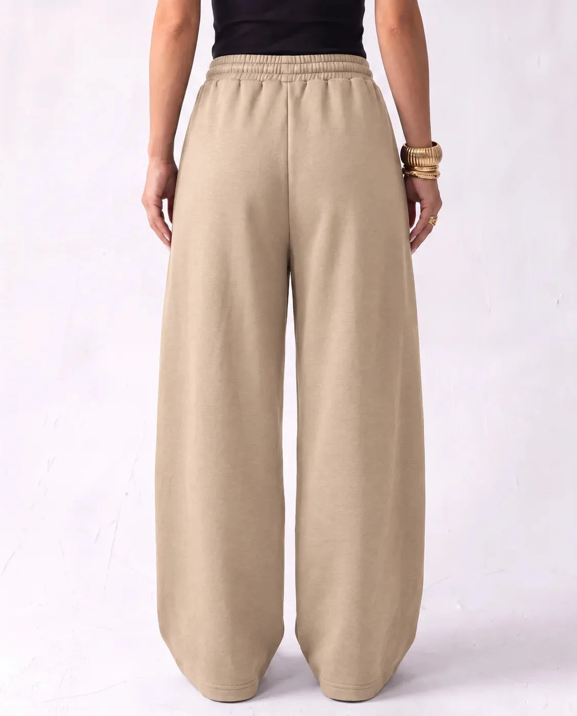 SITRA Women's Casual Retro Oversize Pleat Wide Pants