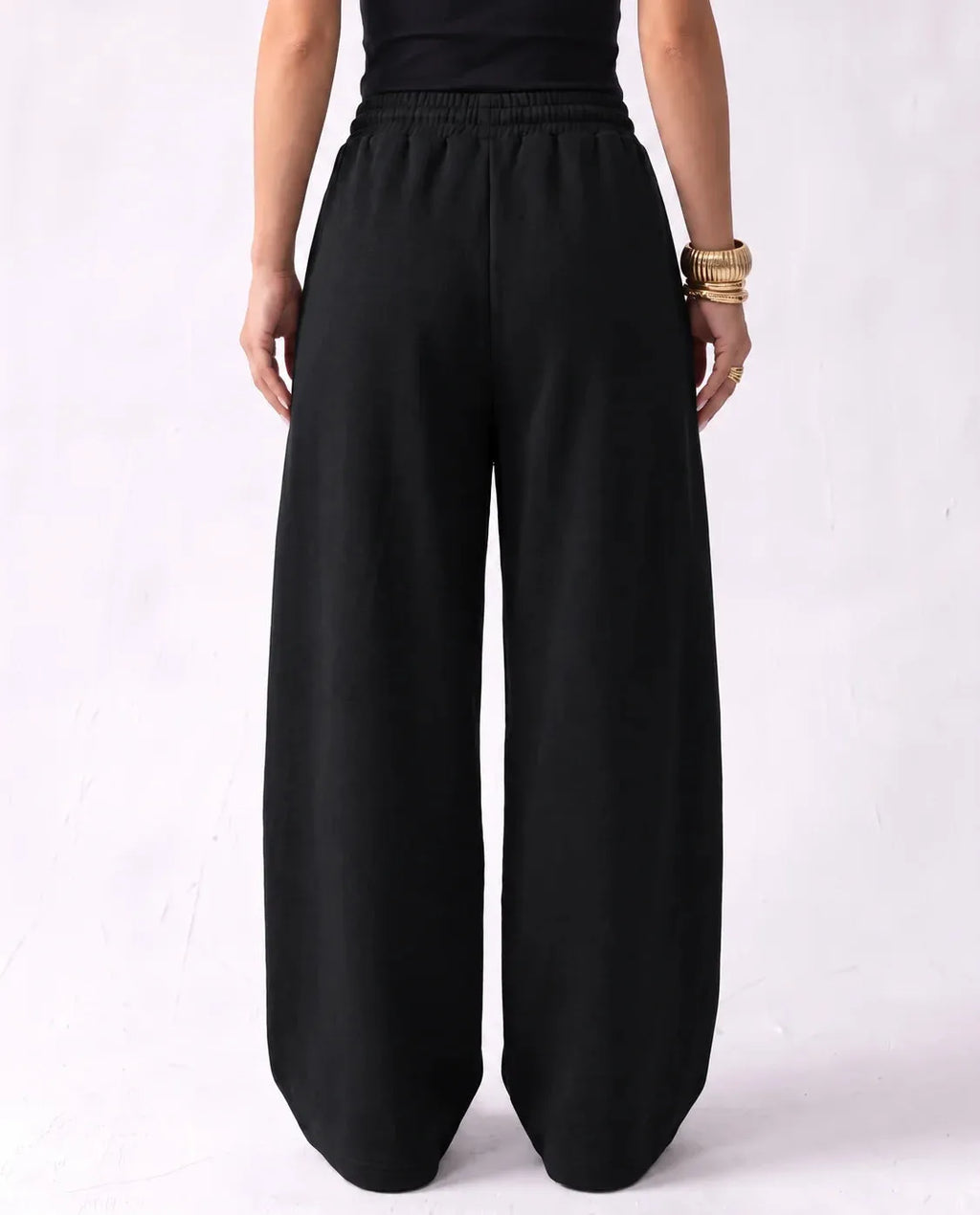 SITRA Women's Casual Retro Oversize Pleat Wide Pants