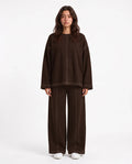 SITRA Women's Casual Retro Relaxed Stitch Set