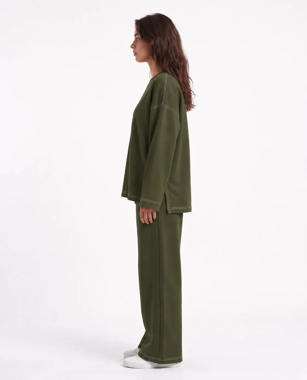SITRA Women's Casual Retro Relaxed Stitch Set