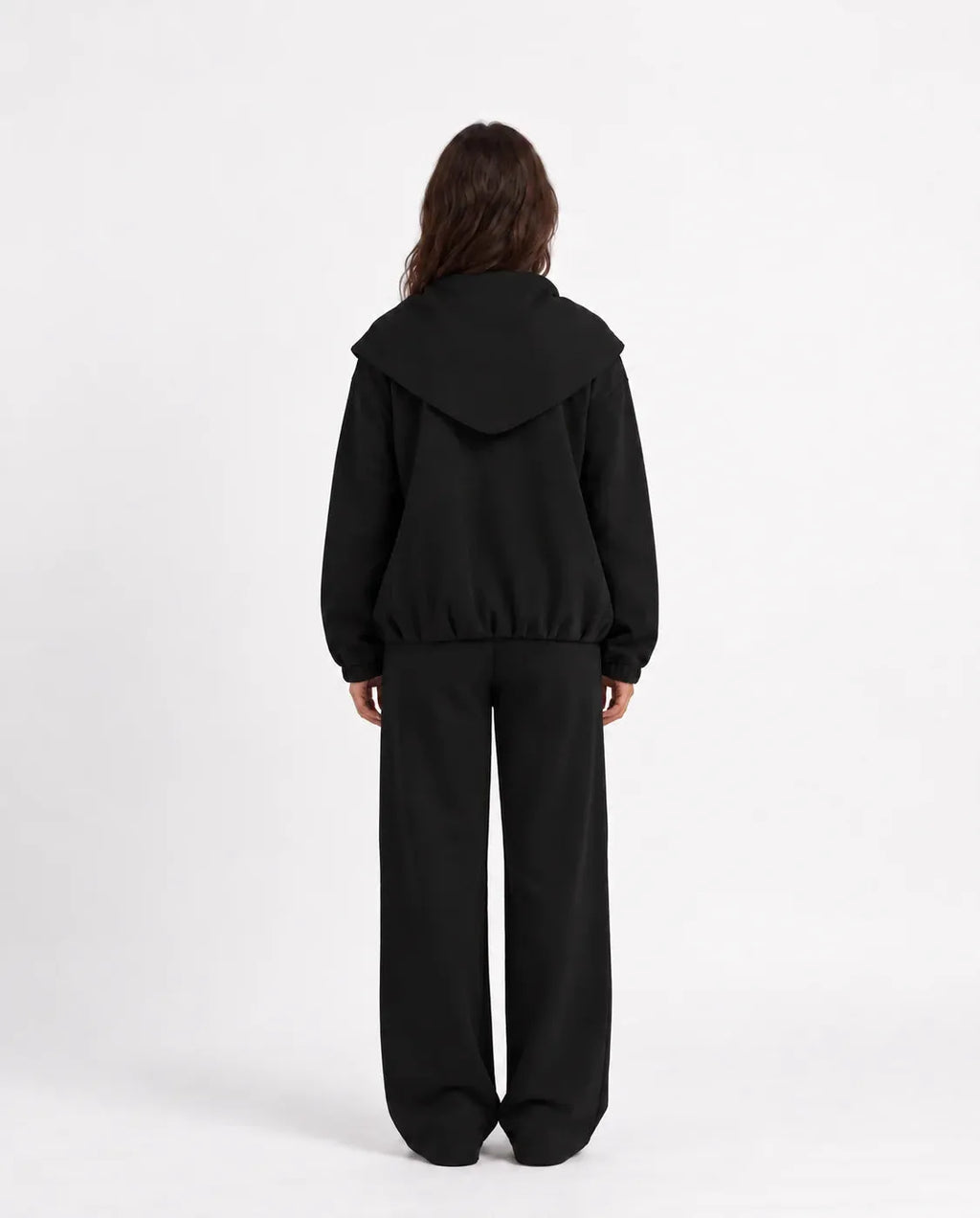 SITRA Women's Casual Tie Shoulder Zip Set