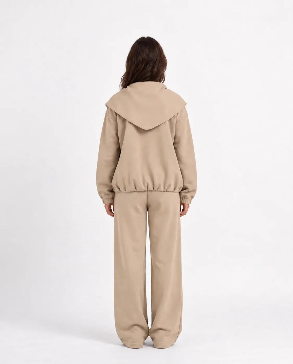 SITRA Women's Casual Tie Shoulder Zip Set