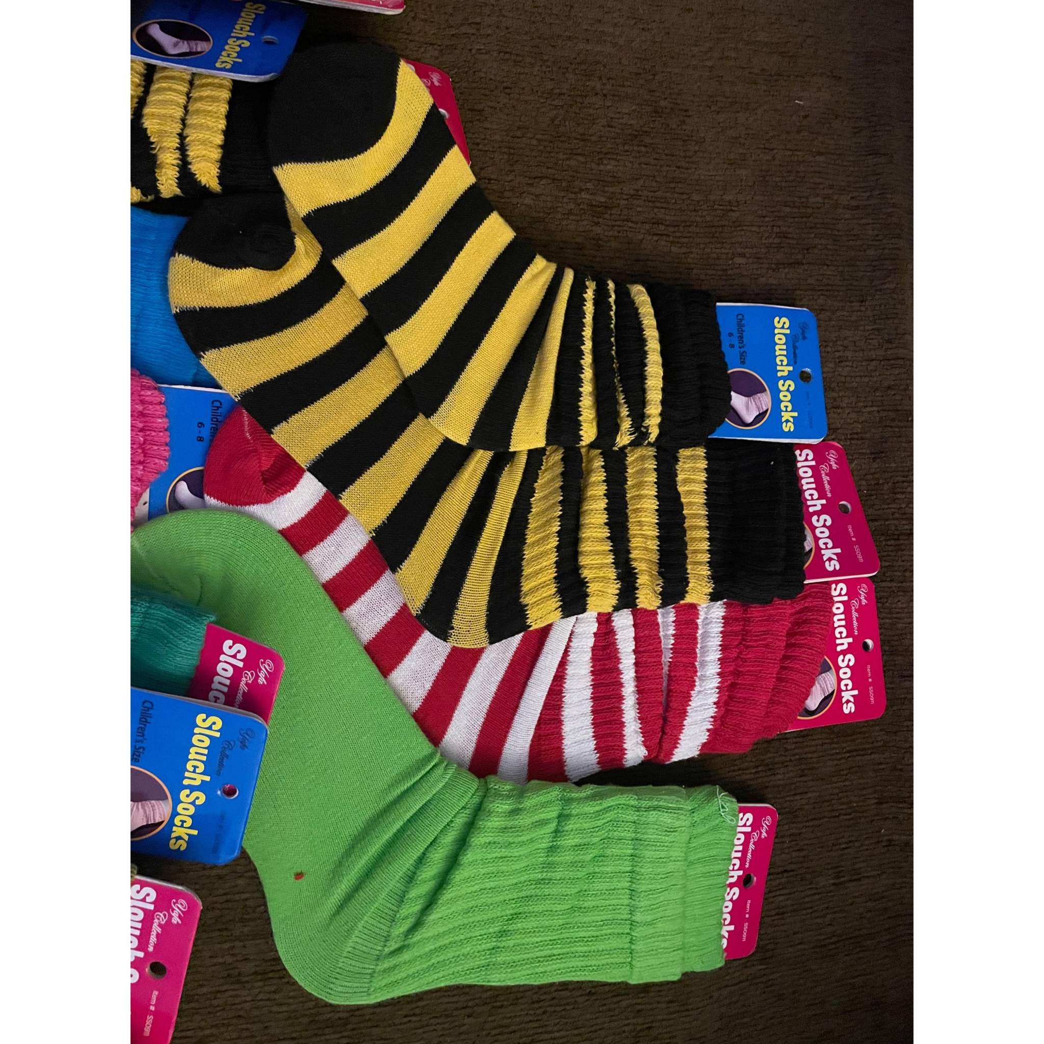 Yafa Collection Slouch Socks Adults Size 9-11 And children's size 6-8