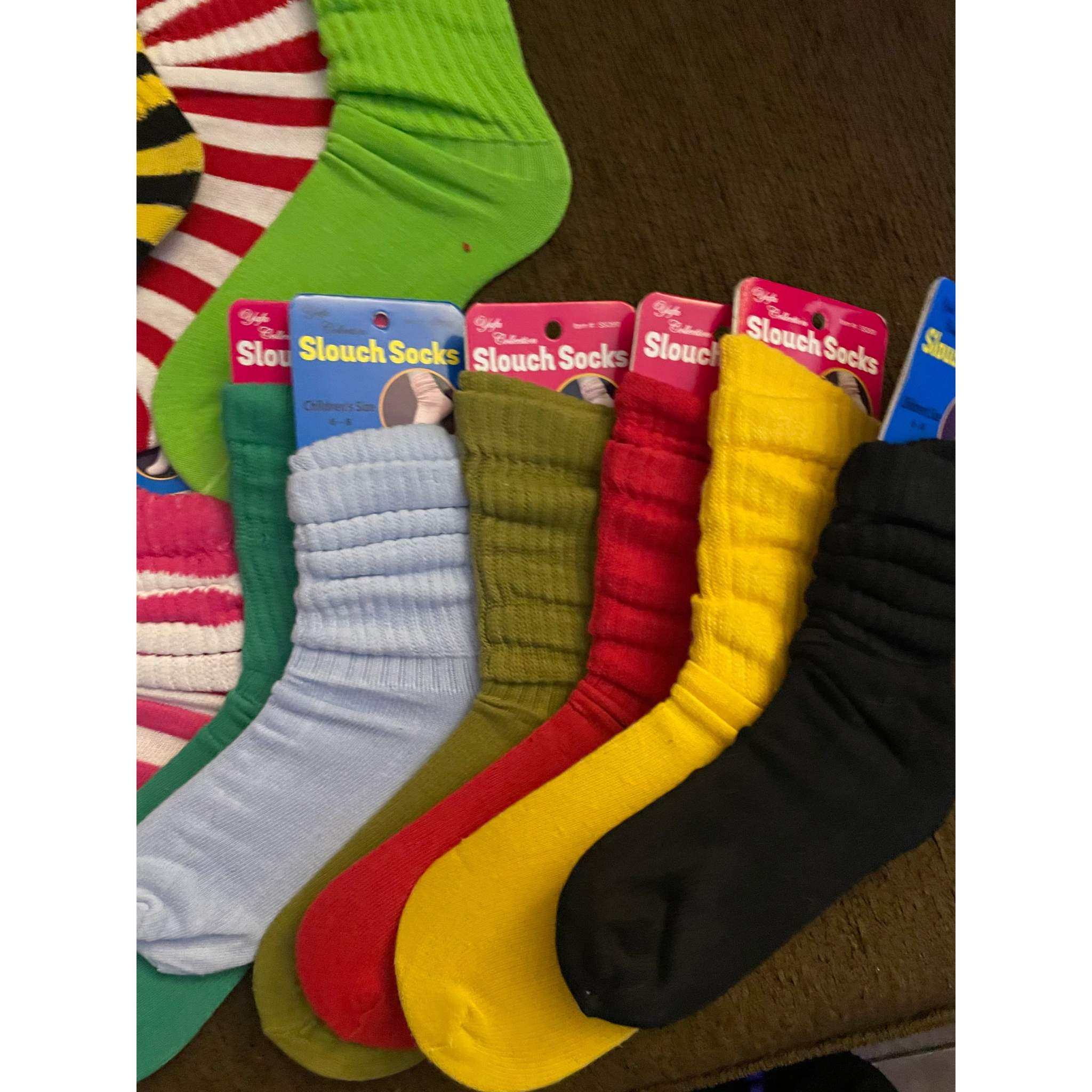 Yafa Collection Slouch Socks Adults Size 9-11 And children's size 6-8