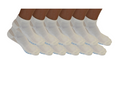 High Performance Anklet Bamboo Viscose Socks – Natural with Blue Padding, 12-Pack
