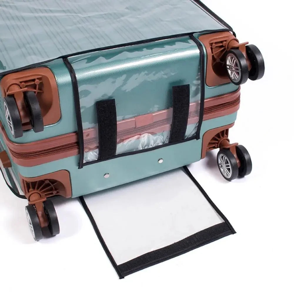 Transparent Luggage Cover | Waterproof PVC Suitcase Protector for Travel