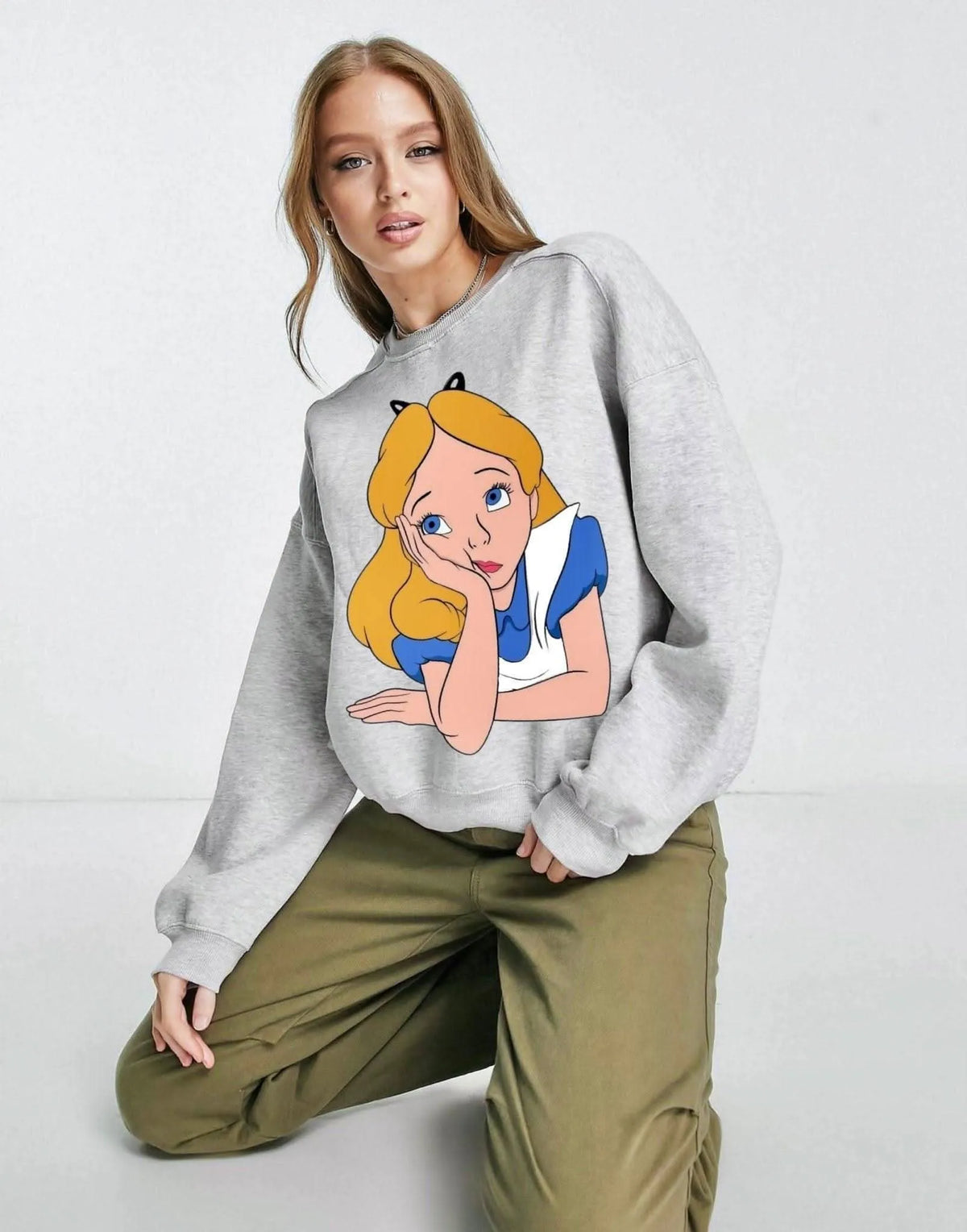Unisex Oversize Cotton Crewneck Sweatshirt