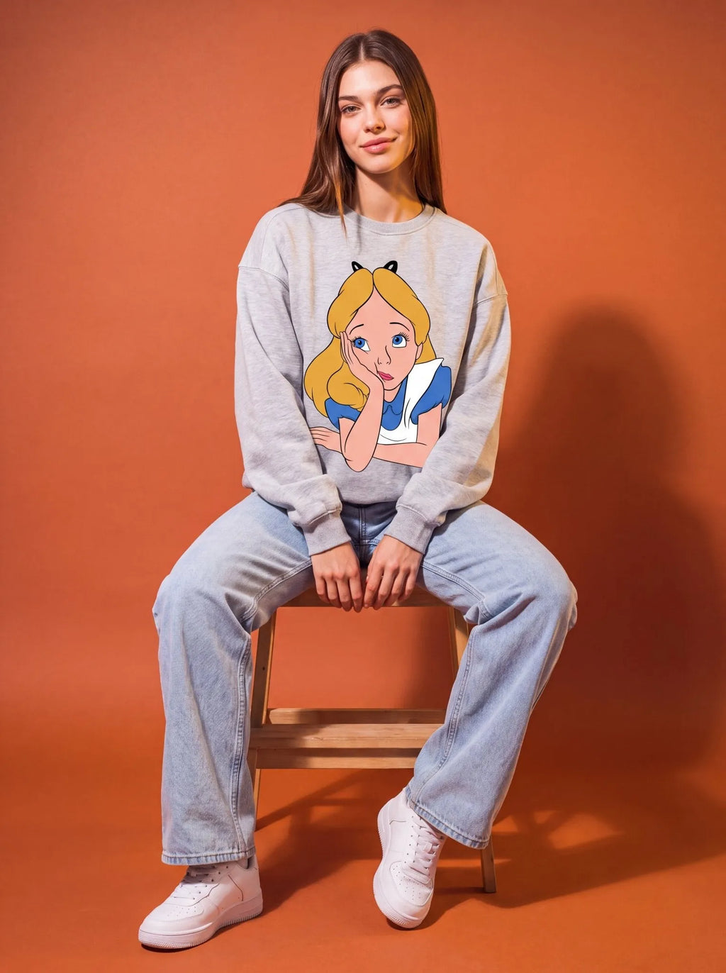 Unisex Oversize Cotton Crewneck Sweatshirt