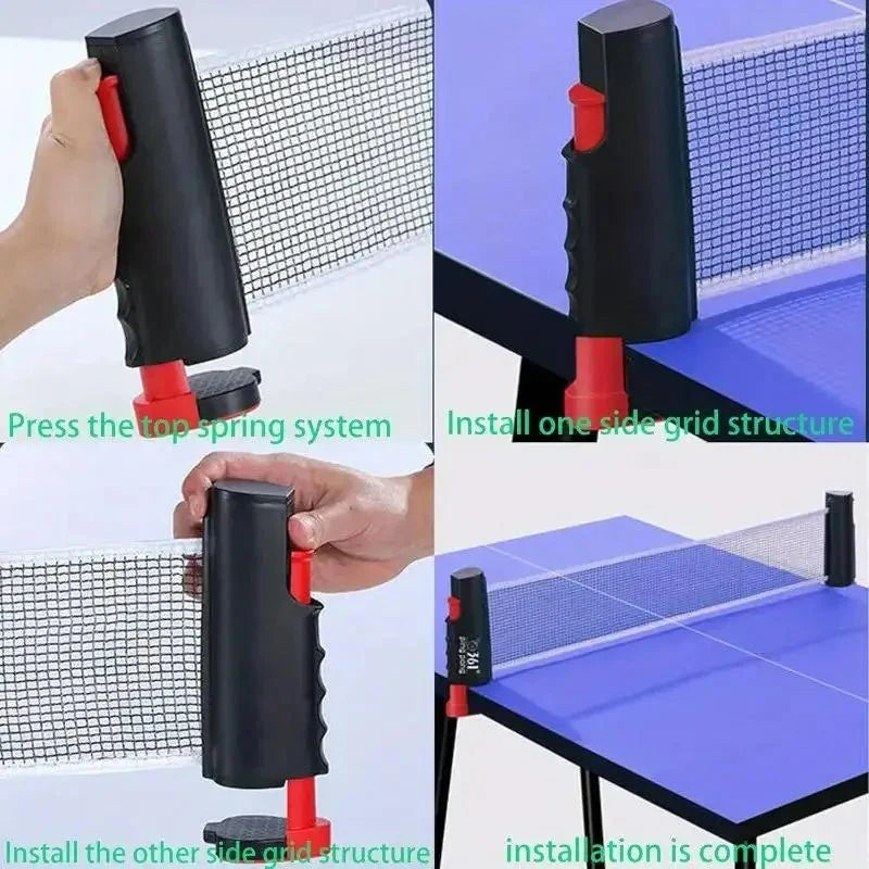Retractable Ping Pong Net - Universal Clamp Rack